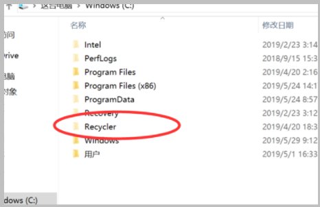 回收站在C盘哪一个文件夹里啊？