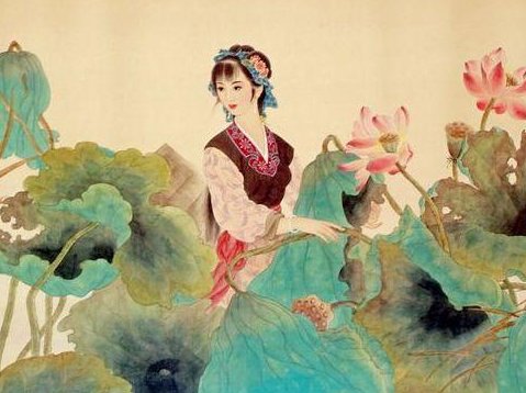 “采莲南塘秋，莲头过人头；低头弄莲子，莲子清如水。”这句诗的意思是什么？