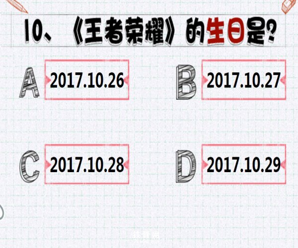 王者荣耀的生日是什么时候