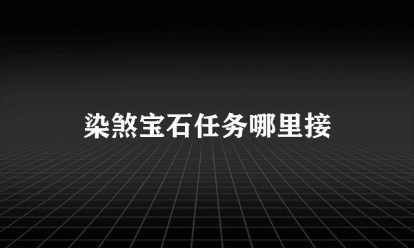 染煞宝石任务哪里接