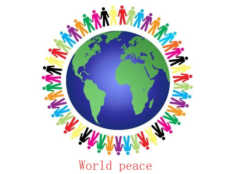 世界和平英文怎么说。