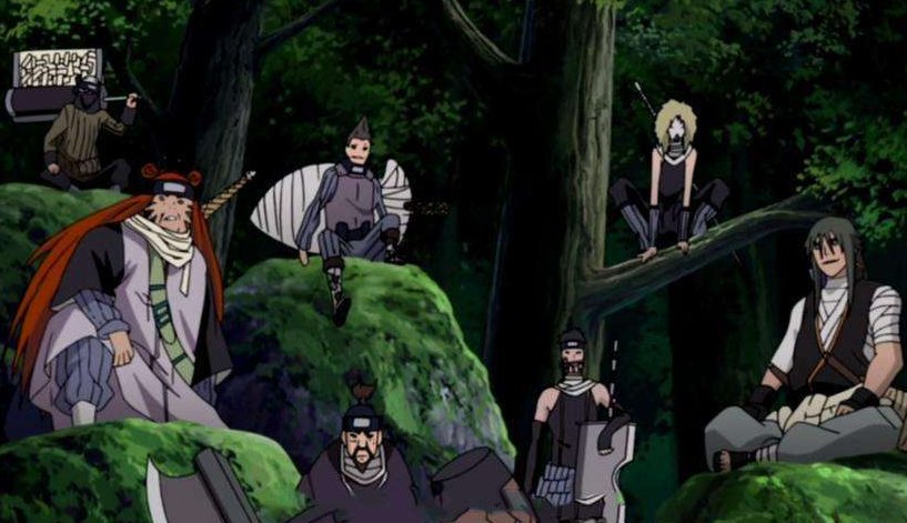 火影忍者中，第四次忍界大战，哪几集是卡卡西对战忍刀七人众啊？谢谢