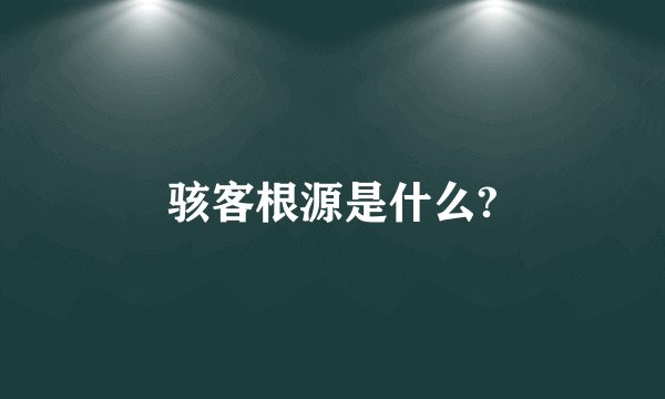 骇客根源是什么?