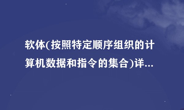 软体(按照特定顺序组织的计算机数据和指令的集合)详细资料大全