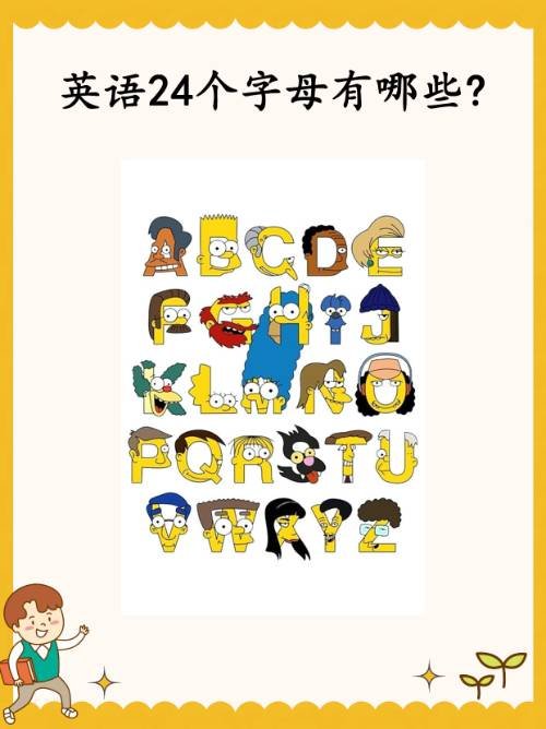 英语24个字母有哪些?