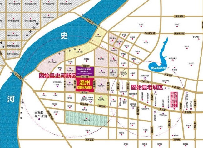 固始县城区地图