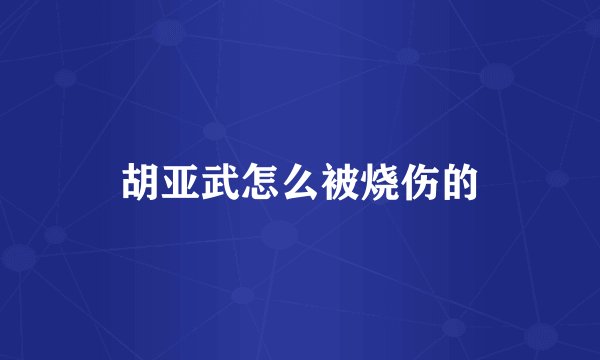 胡亚武怎么被烧伤的