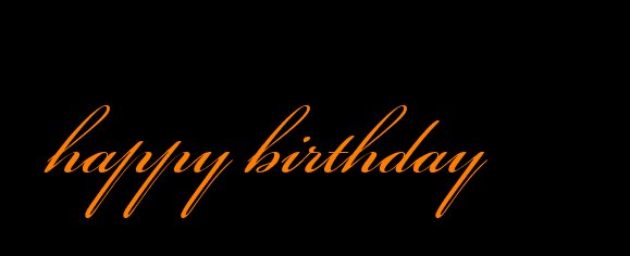 happybirthday生日的字体有哪些?
