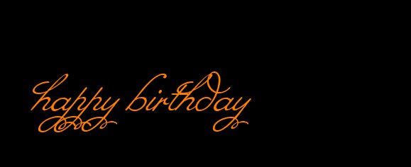 happybirthday生日的字体有哪些?