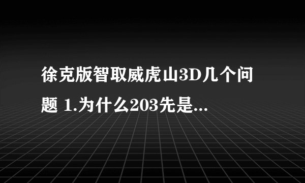 徐克版智取威虎山3D几个问题 1.为什么203先是不允许杨子荣单独行动但最后又同意了 还交给他先遣