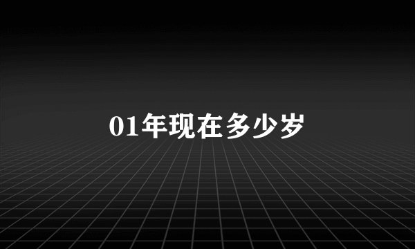 01年现在多少岁