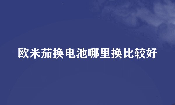 欧米茄换电池哪里换比较好