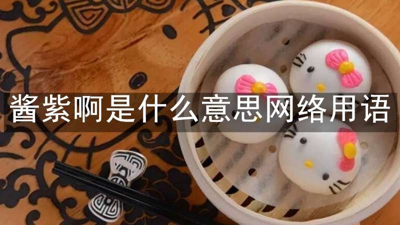 酱紫啊是什么意思网络用语