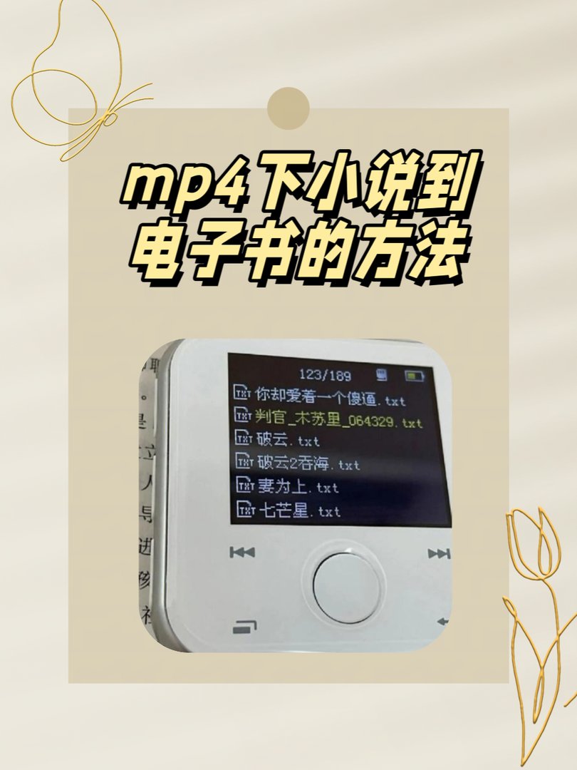 mp4怎么下小说到电子书
