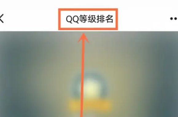 qq等级排行榜在哪里看？