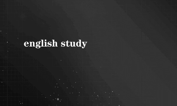 english study
