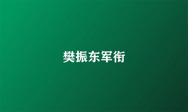 樊振东军衔