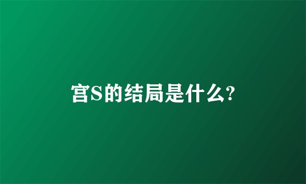 宫S的结局是什么?