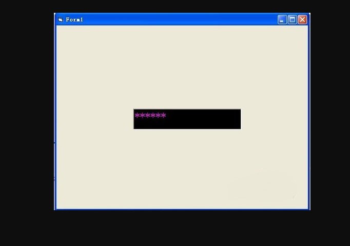 用VB怎样把输入的密码变成星号（*）显示出来？