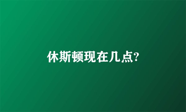 休斯顿现在几点?