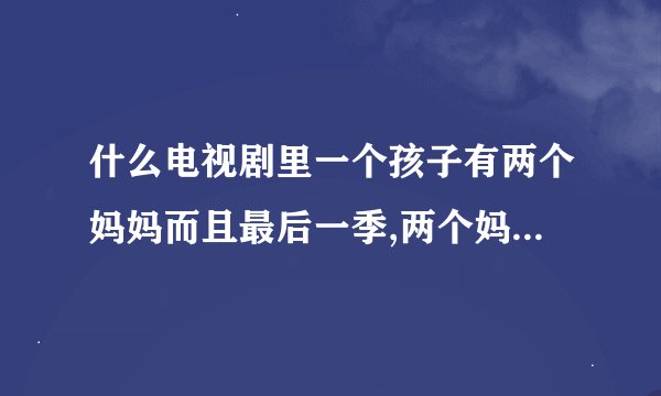 什么电视剧里一个孩子有两个妈妈而且最后一季,两个妈妈抱着孩子