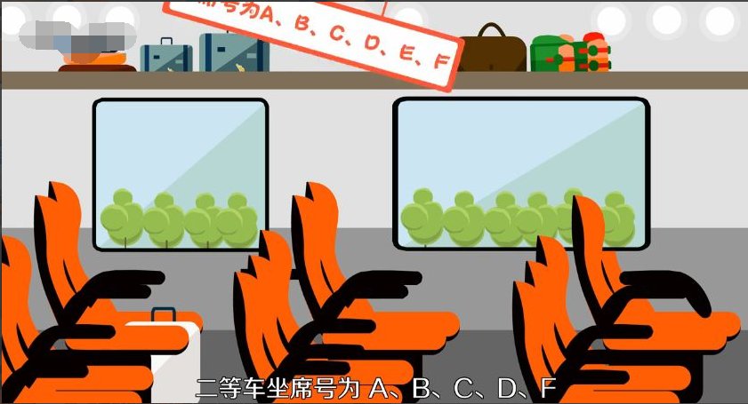 高铁车厢座位号是怎么分布的呢?