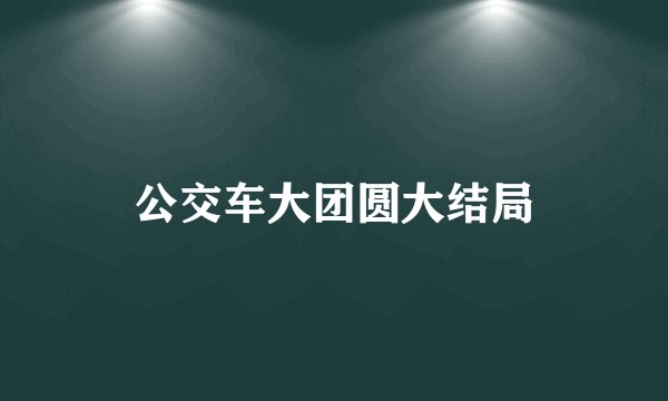 公交车大团圆大结局
