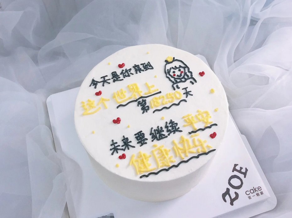 蛋糕尺寸大小参照图片