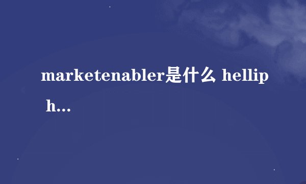 marketenabler是什么 hellip hellip ?