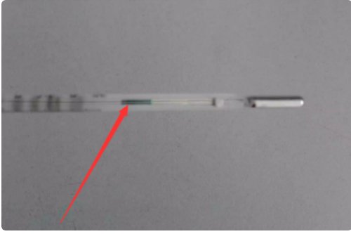 体温计怎么看水银线图片