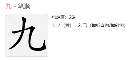 九用米字格怎么写
