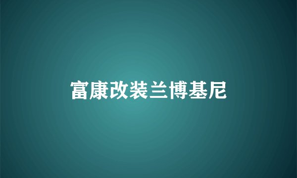 富康改装兰博基尼