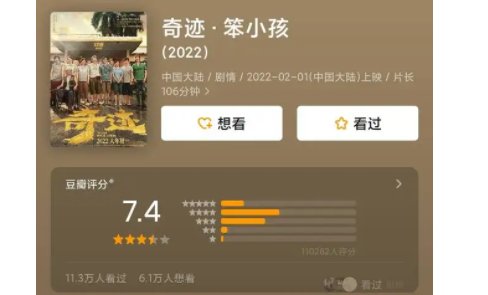 奇迹笨小孩豆瓣评分