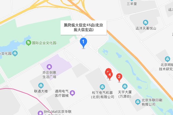 亦庄那边都有什么汽车4S店,具体点都有什么。