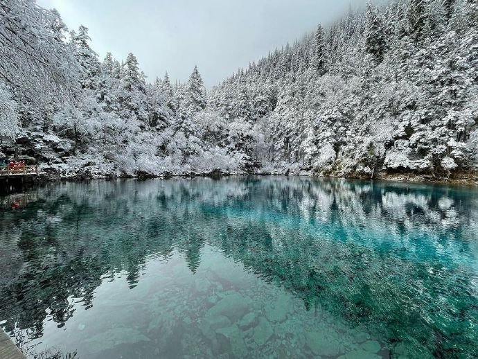 九寨沟立冬“定妆照”出炉，现场到底有多美？