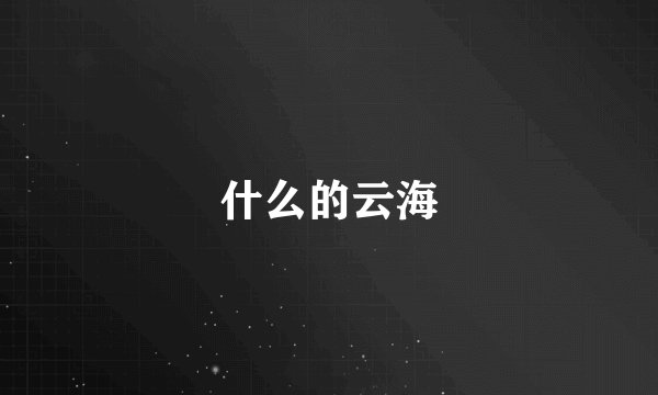 什么的云海