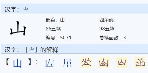 山石两字的拼音