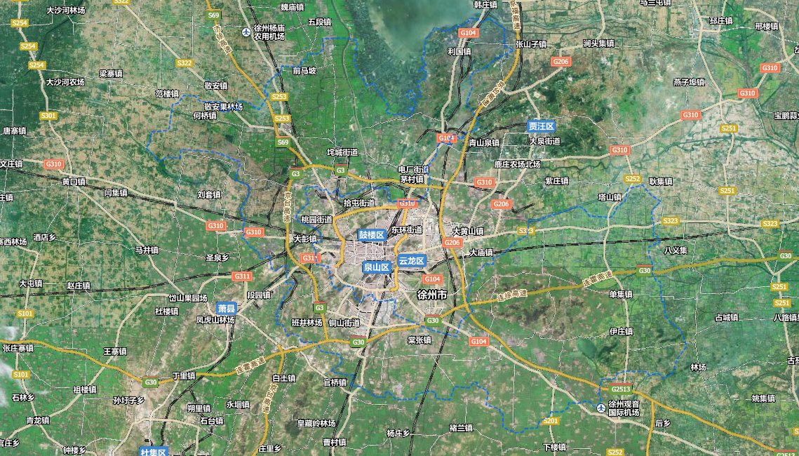 江苏省徐州市铜山区地图