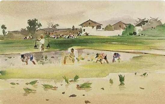 有首古人写的四句插秧诗,最后一句好象是后退却是前进,全诗是?