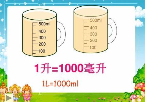 一升等于多少立方分米？