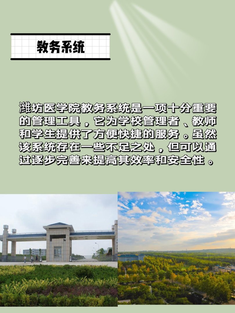 潍坊医学院教务系统