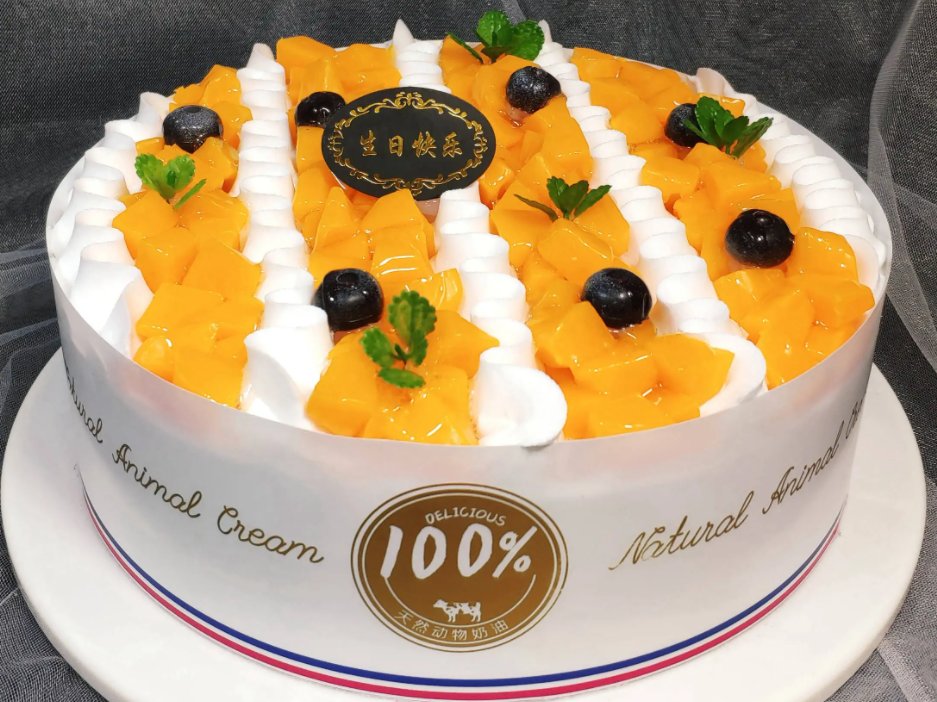 蛋糕尺寸大小参照图片