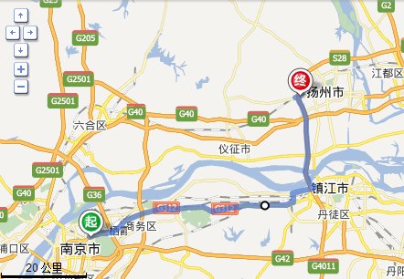 南京长途汽车东站到扬州西站多少公里