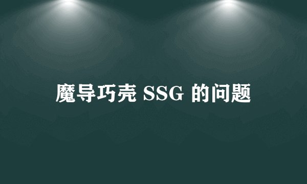 魔导巧壳 SSG 的问题