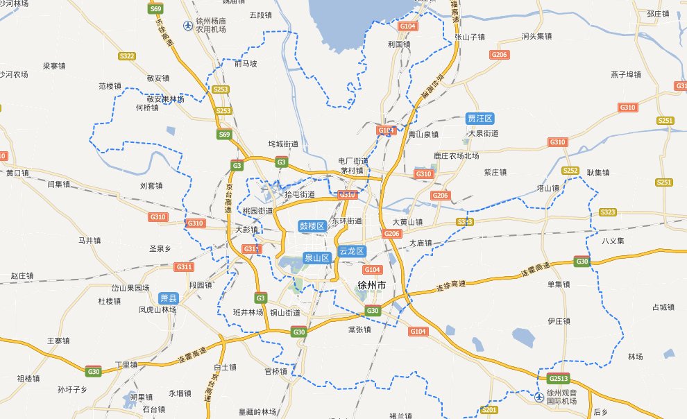 江苏省徐州市铜山区地图