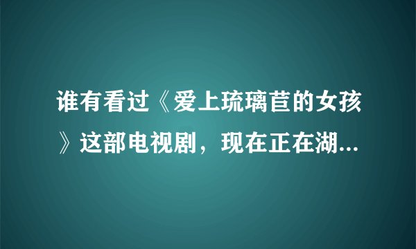 谁有看过《爱上琉璃苣的女孩》这部电视剧,现在正在湖南台热播,有谁能告诉我里面的剧情和角色