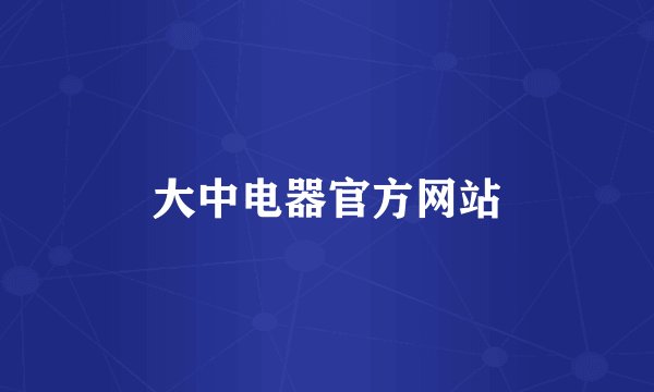 大中电器官方网站