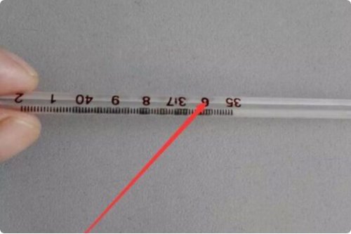 体温计怎么看水银线图片