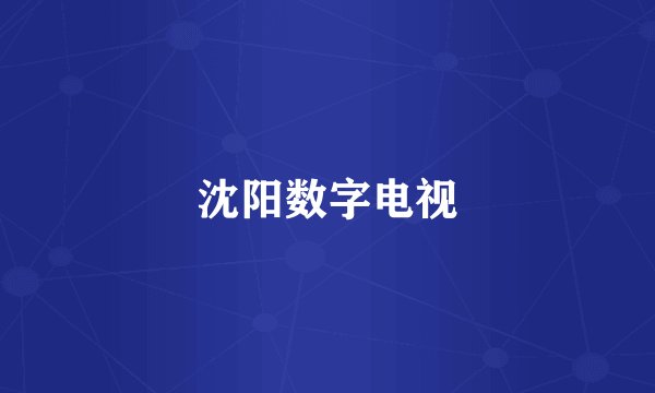 沈阳数字电视