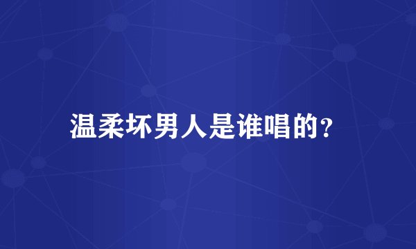 温柔坏男人是谁唱的？